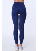 Sports leggings with cornflower blue patterns MR15285 - Online store - Boutique